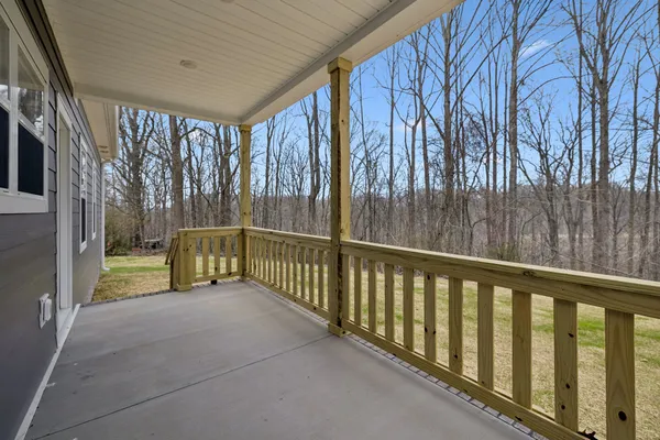 a view of a porch