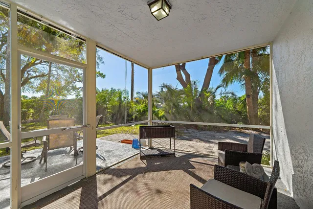 a backyard of a house