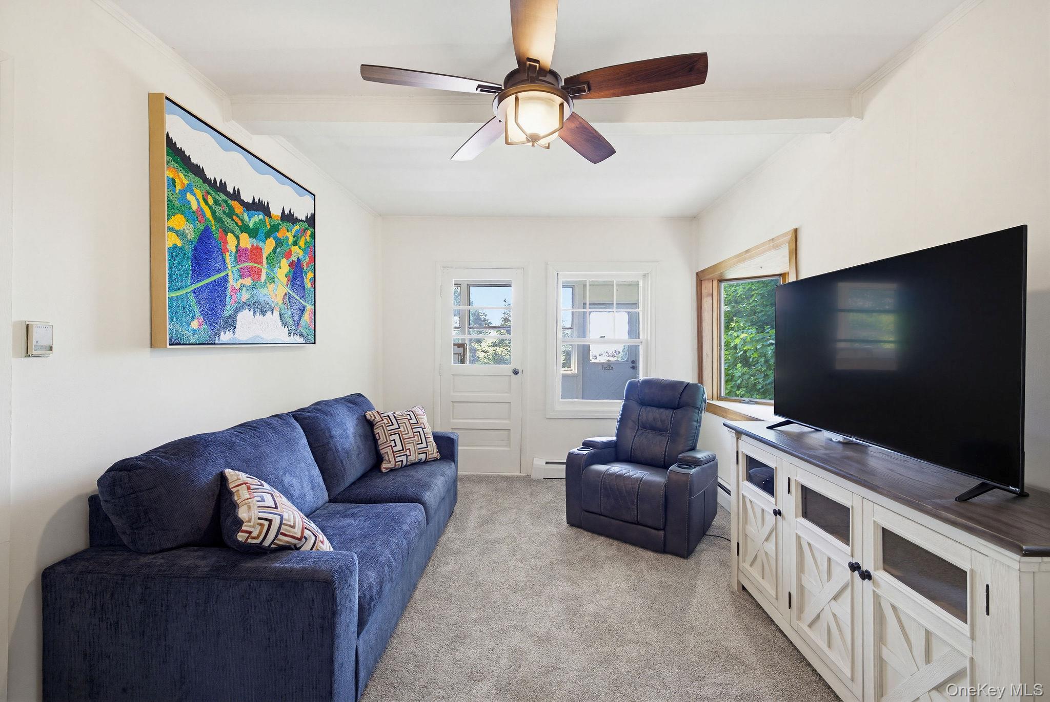 12 Bradhurst Road Carmel, NY 10512 - Photo 5 of 28 a living room with furniture and a flat screen tv