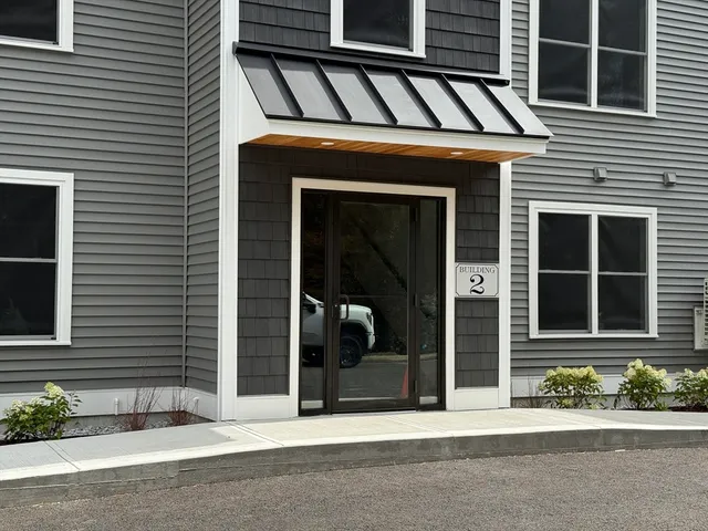 a view of a building with a outdoor space