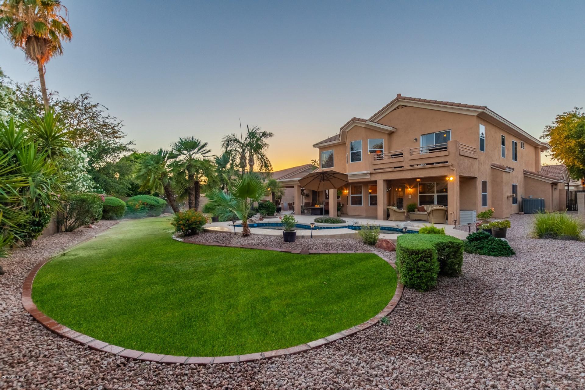 6015 East Phelps Road Scottsdale, AZ 85254 - Photo 50 of 72 Yard Sunset
