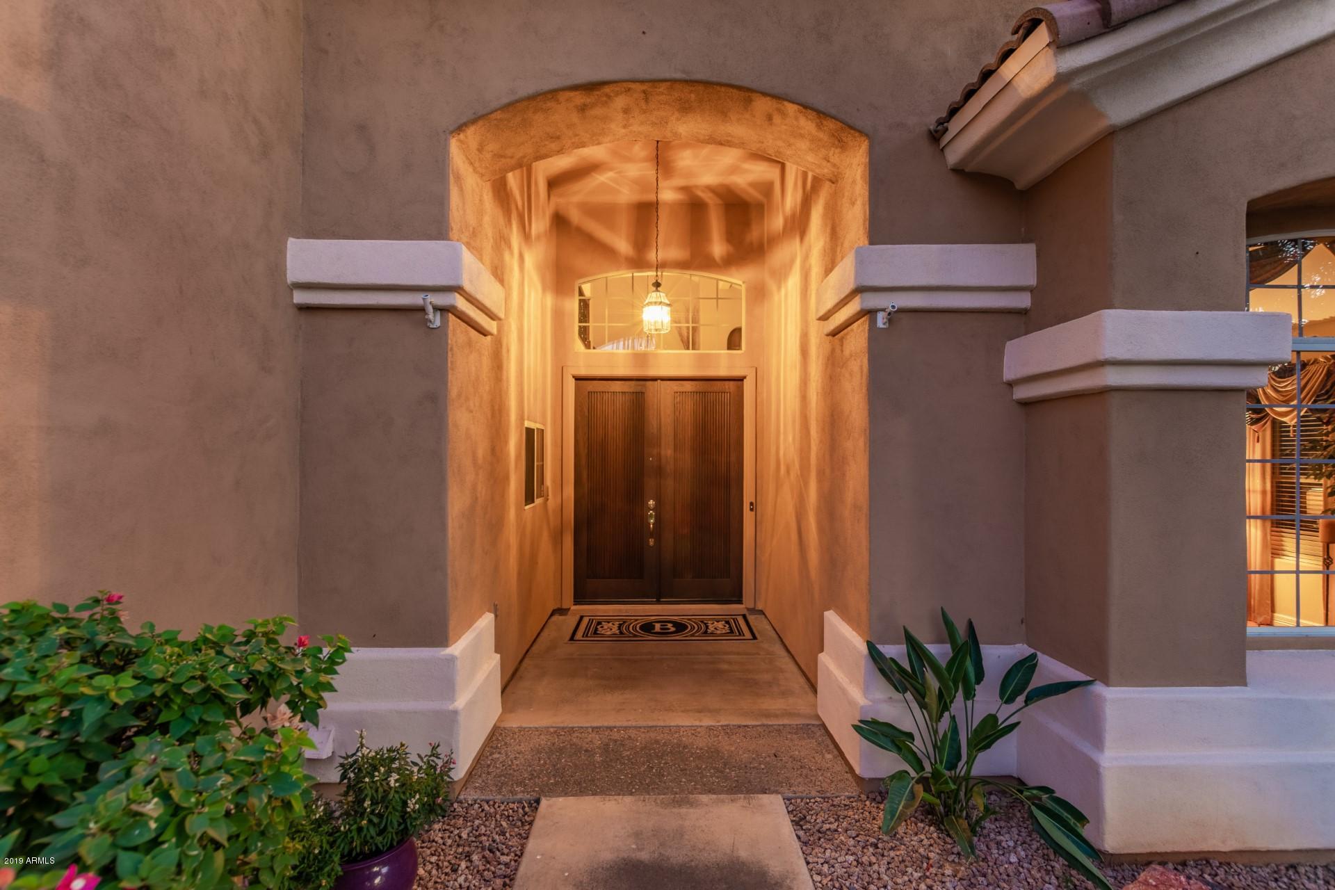 6015 East Phelps Road Scottsdale, AZ 85254 - Photo 55 of 72 Entryway Night