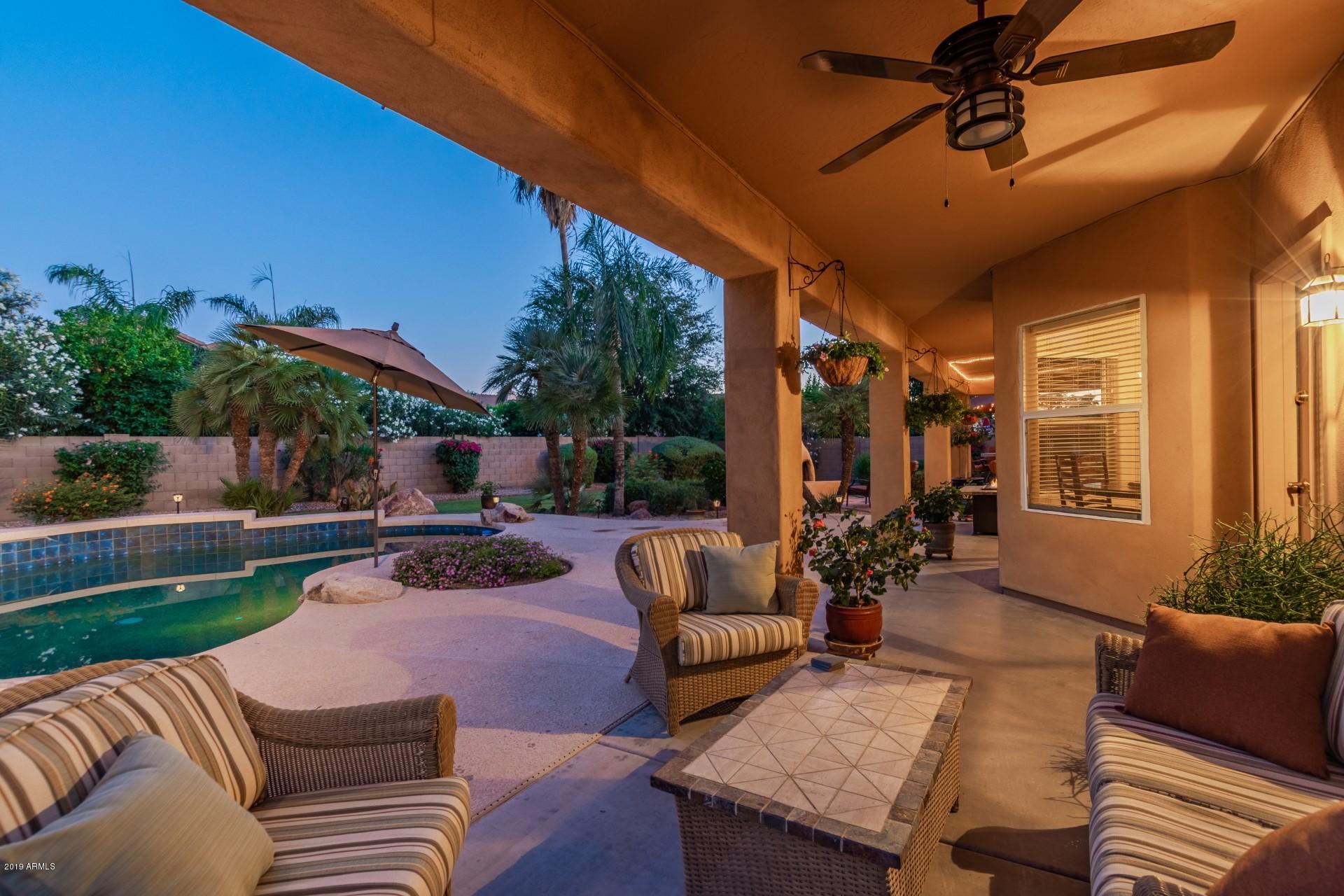 6015 East Phelps Road Scottsdale, AZ 85254 - Photo 60 of 72 Patio Night