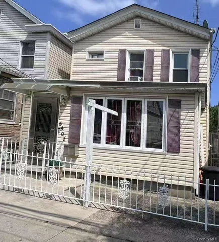 a front view of a house