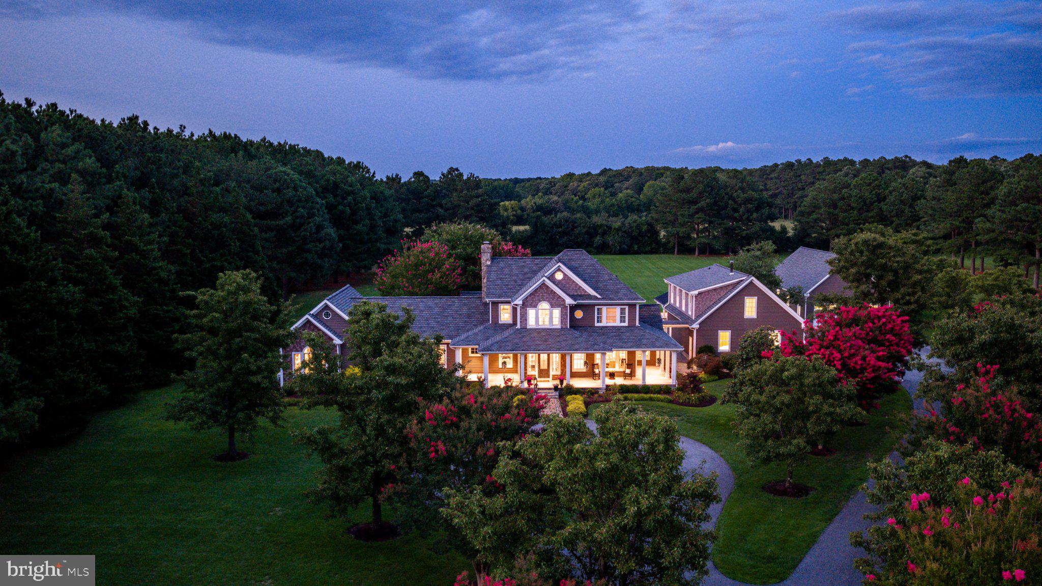 4401 Grove Road Trappe, MD 21673 - Photo 72 of 73 Serene estate nestled in lush greenery.