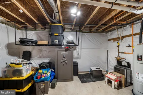 a view of storage and utility room