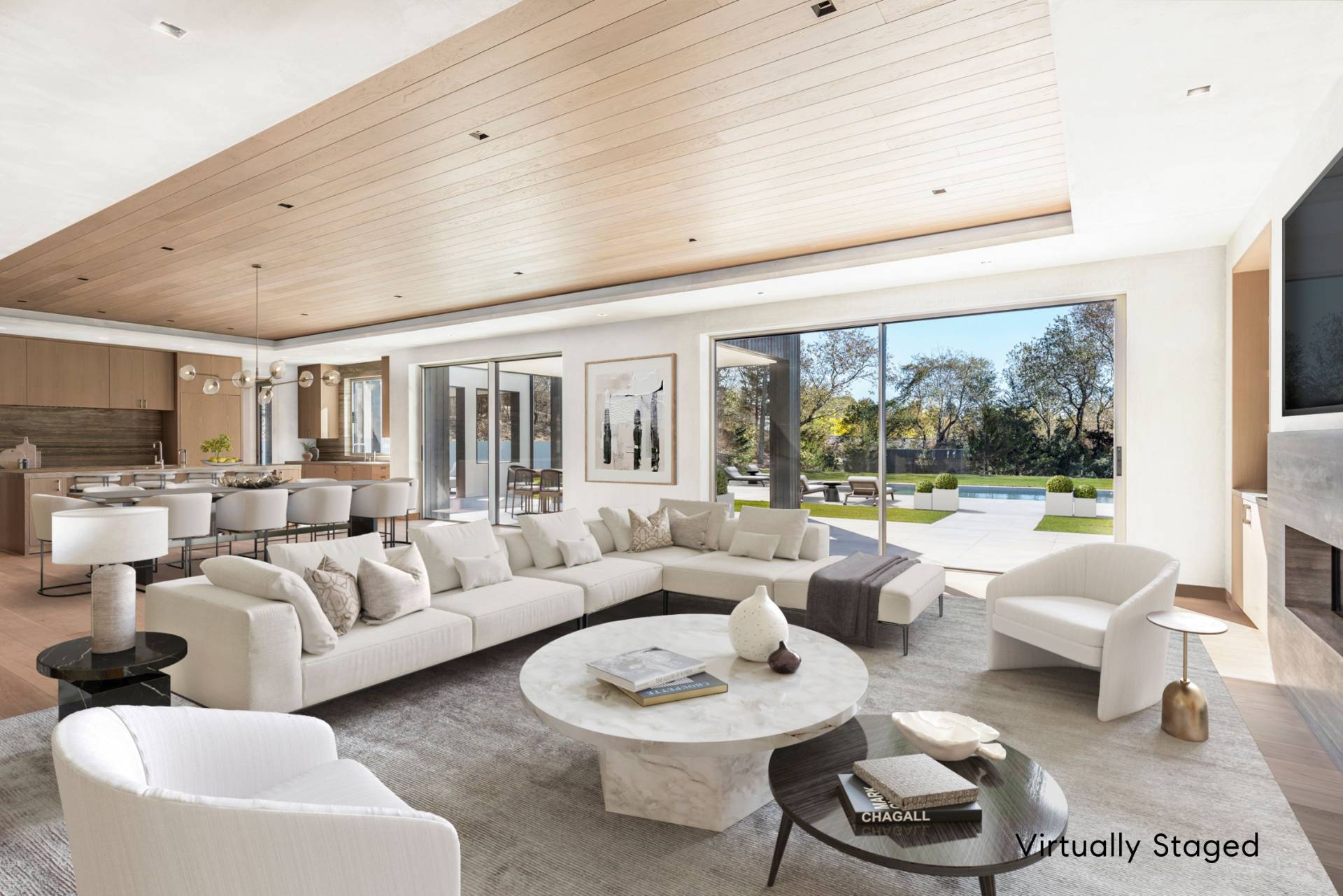 10 Mill Path Bridgehampton, NY 11963 - Photo 12 of 46 a living room with furniture and a large window