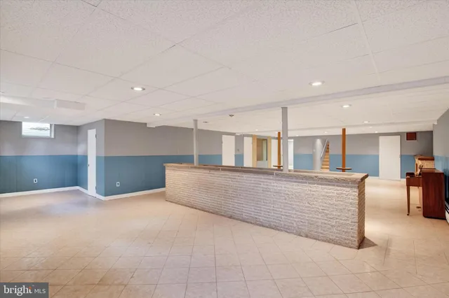 a view of a hall with an empty room