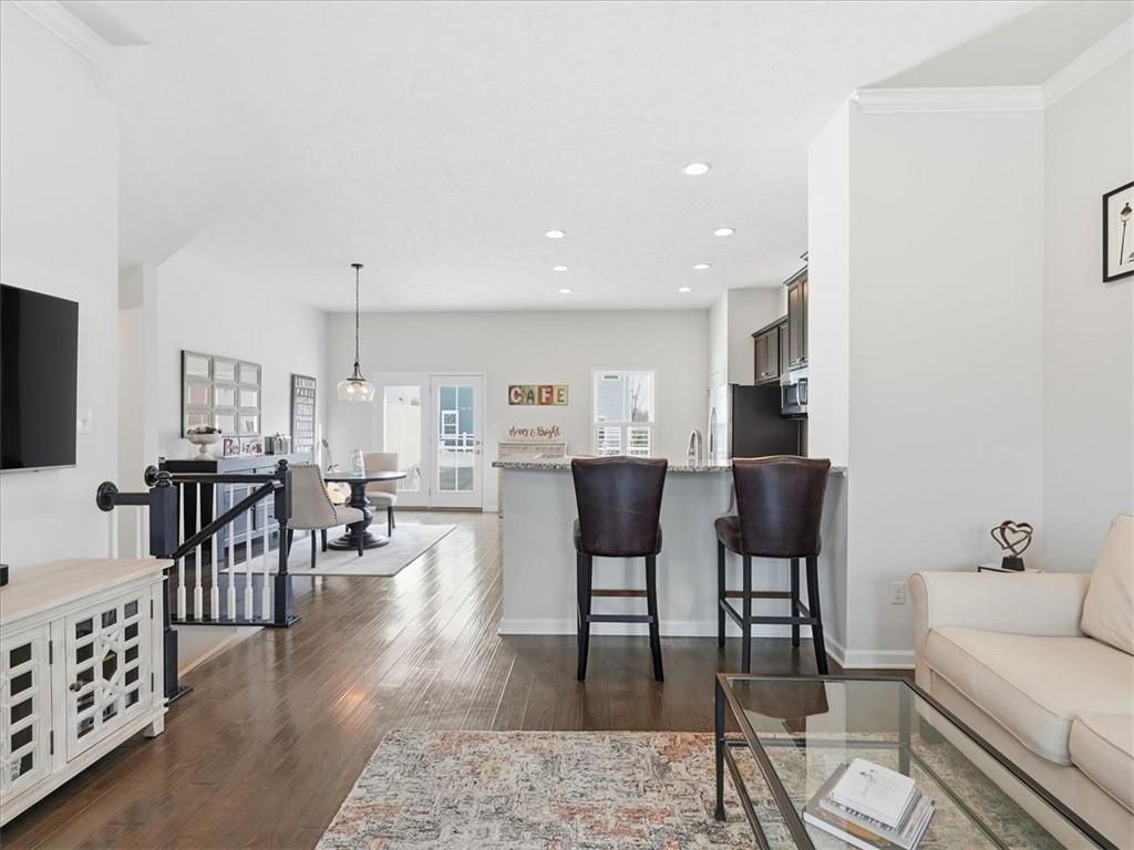 828 Oneida Circle Mars, PA 16046 - Photo 5 of 30 a living room with furniture and wooden floor