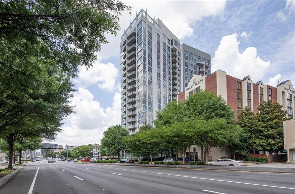 3242 Peachtree Road Northeast, Unit 301 Atlanta, GA 30305 - Photo 29 of 41 a view of a city with tall buildings