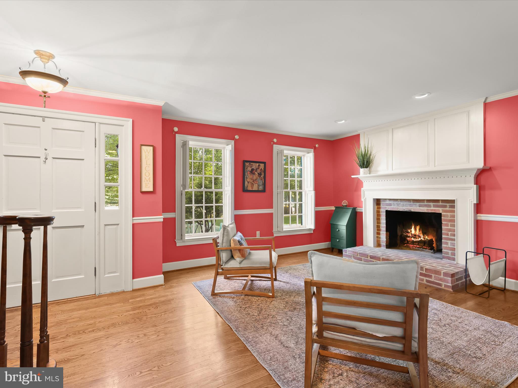 5708 Emory Road Upperco, MD 21155 - Photo 4 of 78 Sitting Room - Fireplace - Hardwood Floors