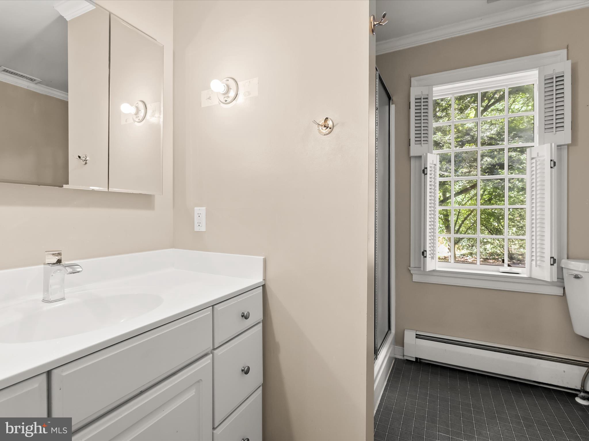 5708 Emory Road Upperco, MD 21155 - Photo 52 of 78 a bathroom with a sink and a mirror