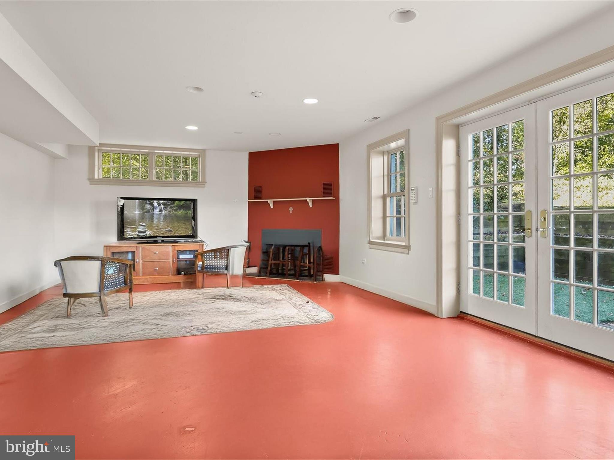 5708 Emory Road Upperco, MD 21155 - Photo 58 of 78 Recreation Room - Fireplace - Access to Patio
