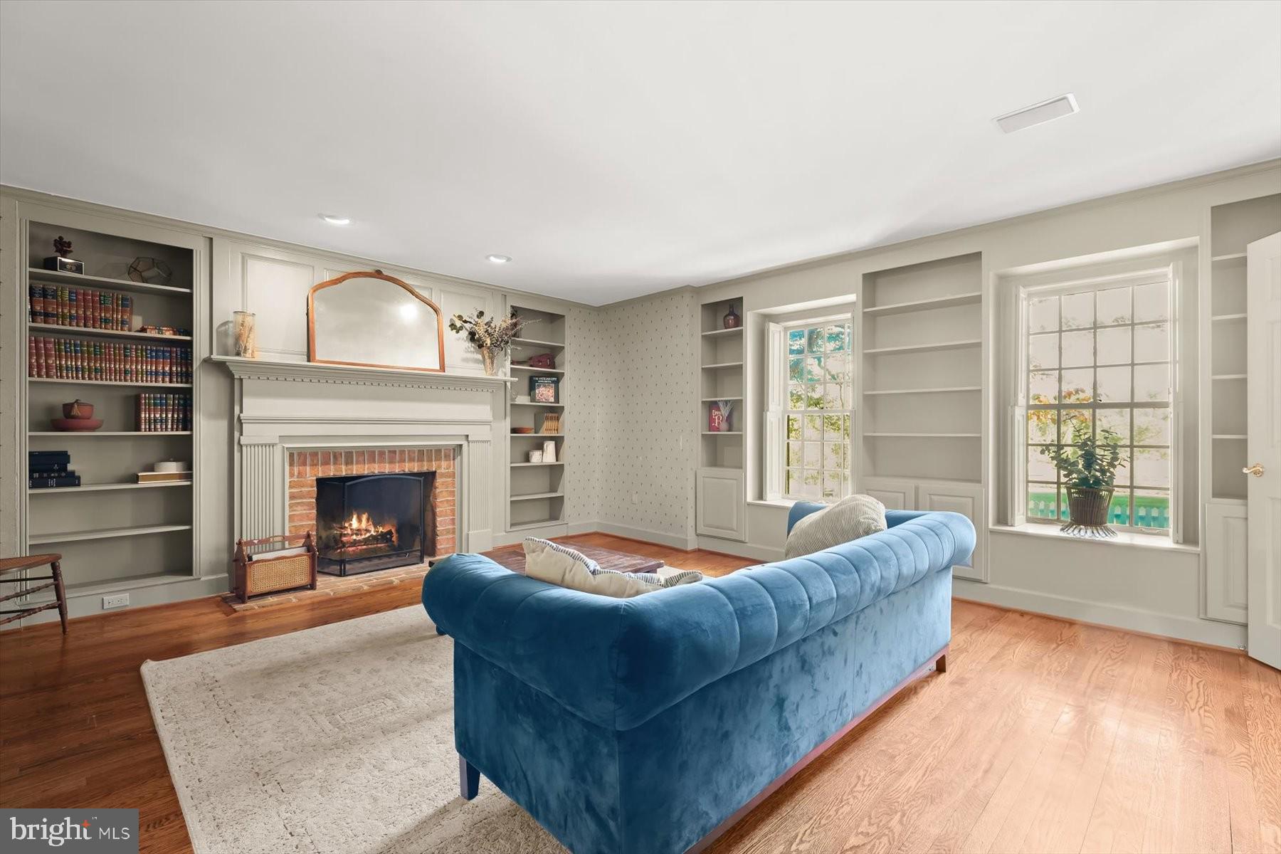 5708 Emory Road Upperco, MD 21155 - Photo 10 of 78 a living room with furniture and a fireplace