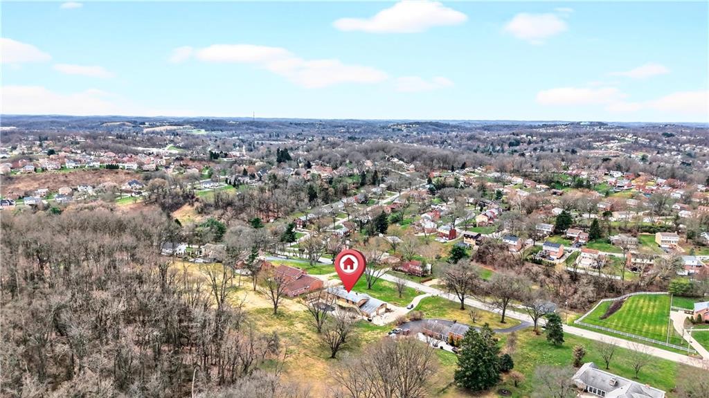 1443 Stoltz Road Bethel Park, PA 15102 - Photo 47 of 49 an aerial view of house with yard and mountain view in back