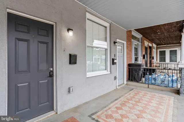a view of a entryway of a house