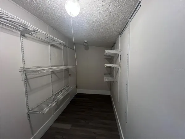 a close view of closet