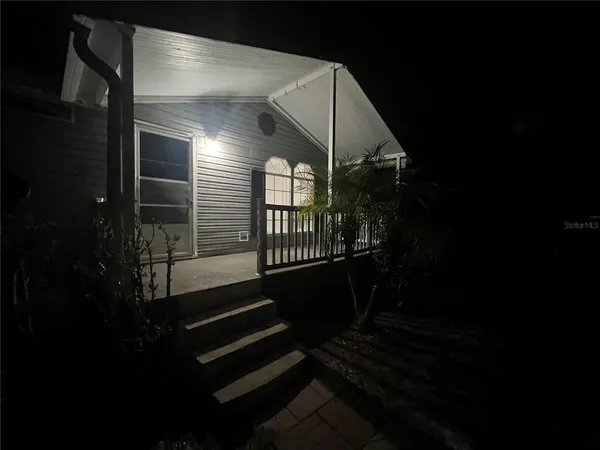 a view of small wooden door