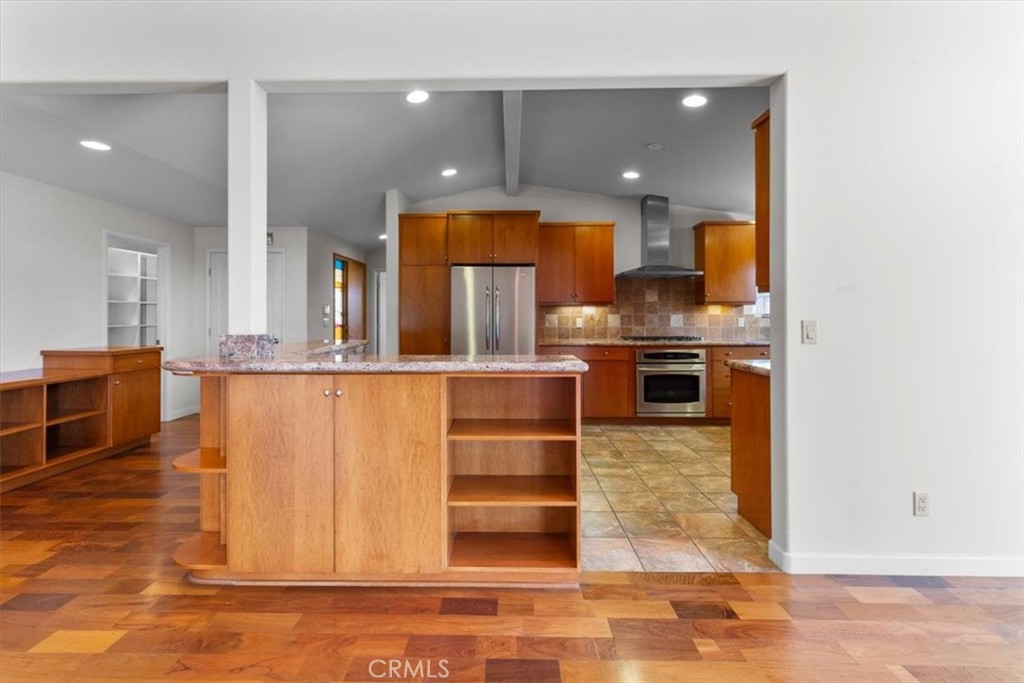 2377 Silver Ridge Avenue Los Angeles, CA 90039 - Photo 18 of 46 a view of kitchen with cabinets and stainless steel appliances