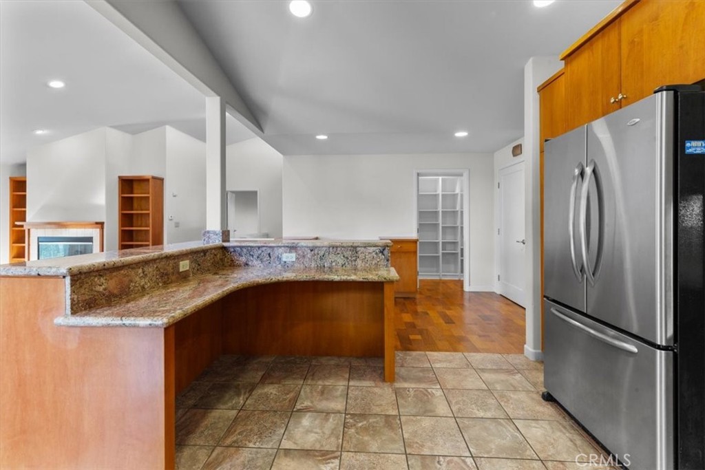 2377 Silver Ridge Avenue Los Angeles, CA 90039 - Photo 22 of 46 a kitchen with stainless steel appliances granite countertop a refrigerator and a sink