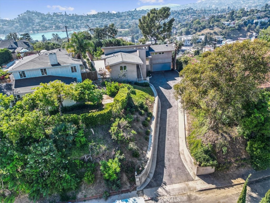 2377 Silver Ridge Avenue Los Angeles, CA 90039 - Photo 4 of 46 an aerial view of a house with a garden