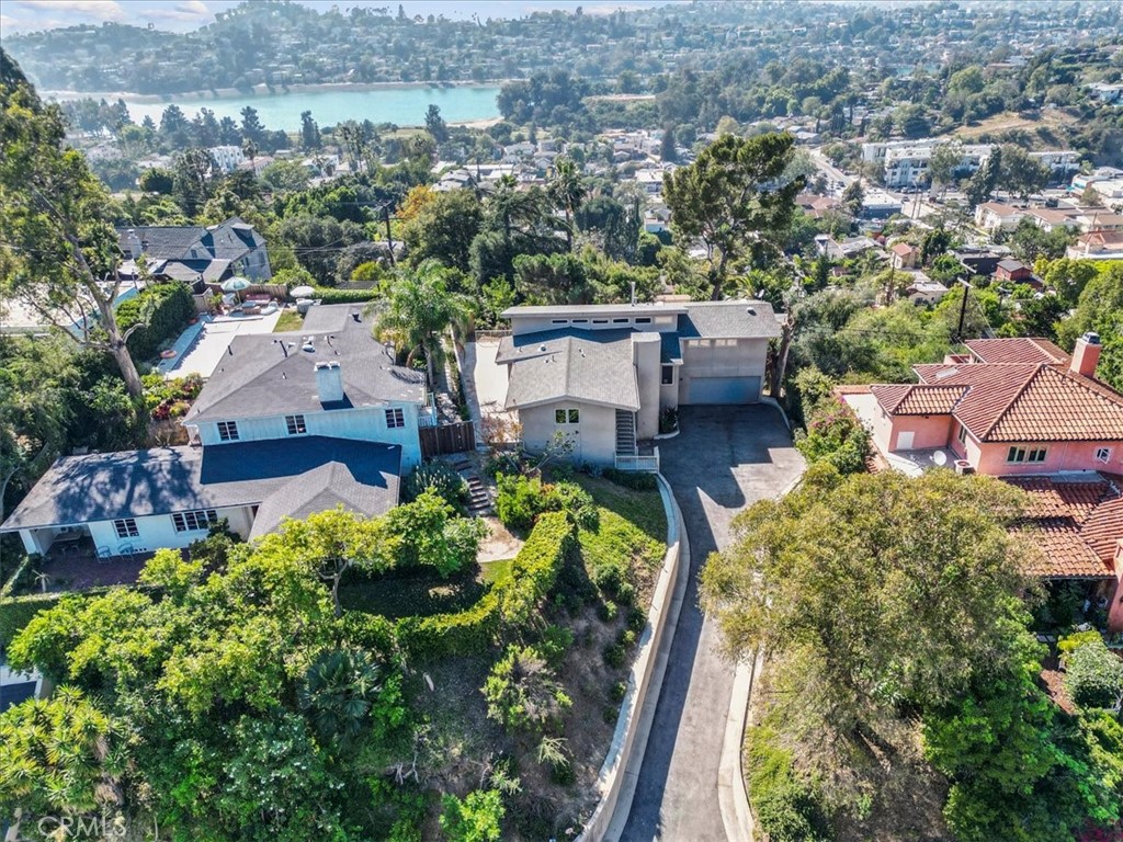 2377 Silver Ridge Avenue Los Angeles, CA 90039 - Photo 5 of 46 an aerial view of a house with garden space and a street view