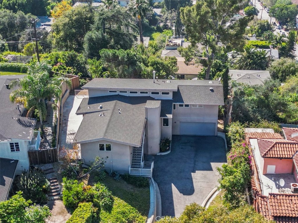 2377 Silver Ridge Avenue Los Angeles, CA 90039 - Photo 9 of 46 an aerial view of a house with a yard