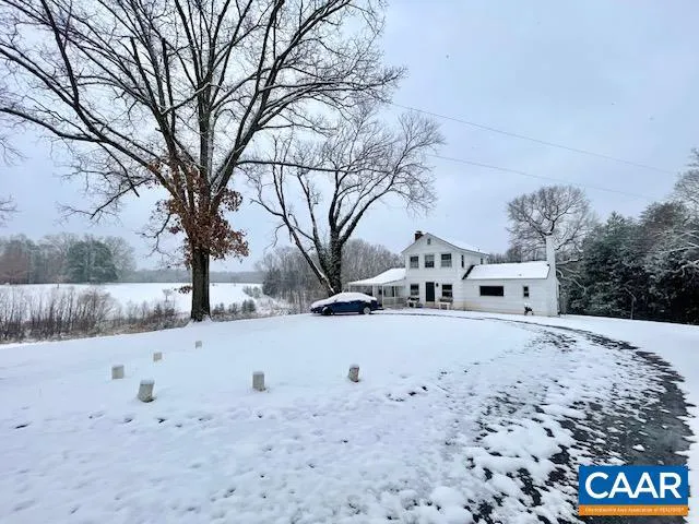 a street view covered with snow