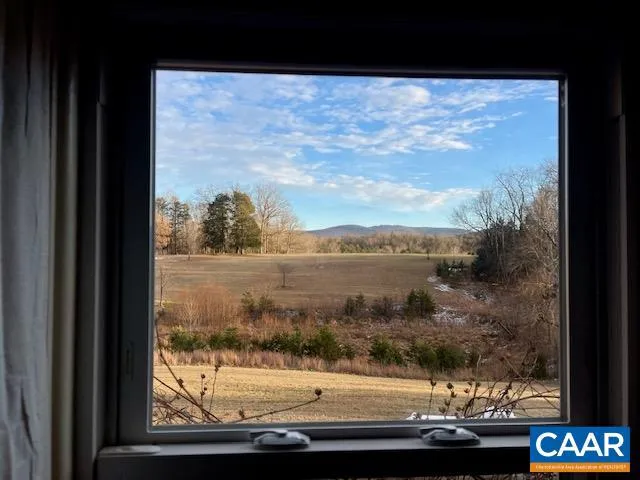 a view of sky from window
