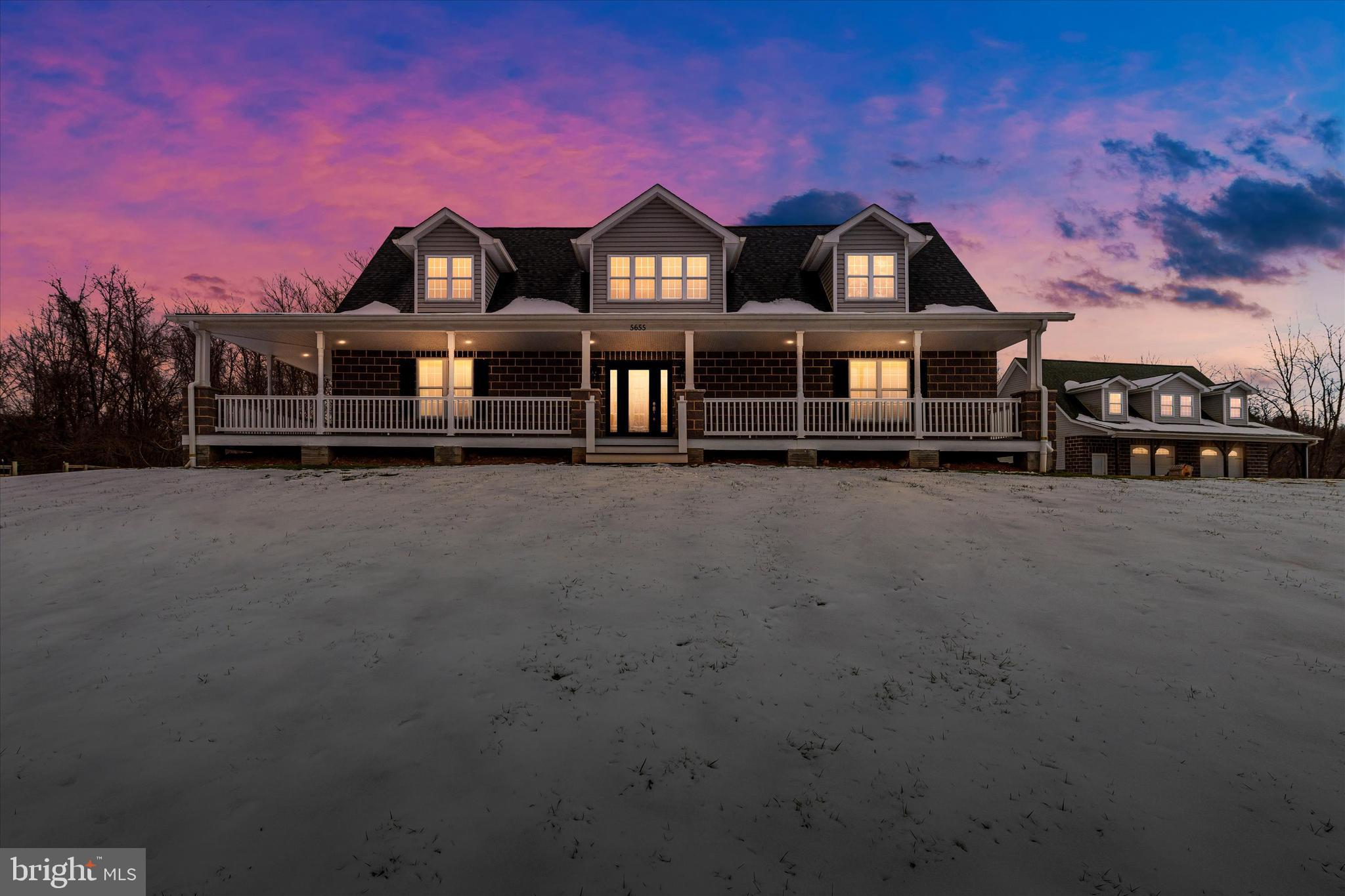 5655 Buffalo Road Mount Airy, MD 21771 - Photo 5 of 84 Picturesque Winter Twilight View