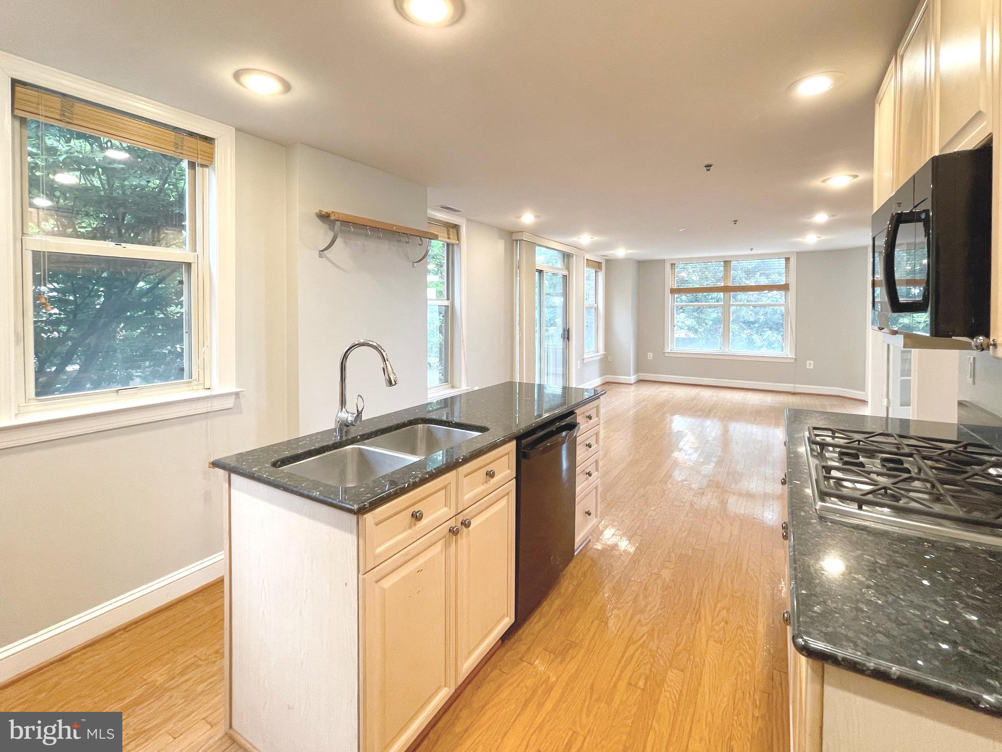 1555 North Colonial Terrace, Unit 600 Arlington, VA 22209 - Photo 12 of 29 a kitchen with granite countertop a stove and a sink
