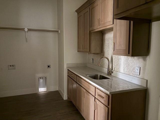 120 Turtle Back Ridge Decatur, TX 76234 - Photo 8 of 9 a view of a kitchen with a sink and cabinets