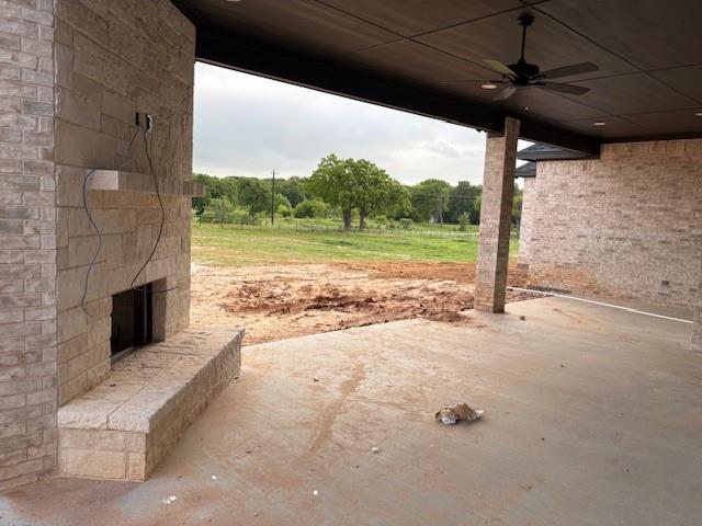 120 Turtle Back Ridge Decatur, TX 76234 - Photo 9 of 9 a view of a couches in the patio next to a yard