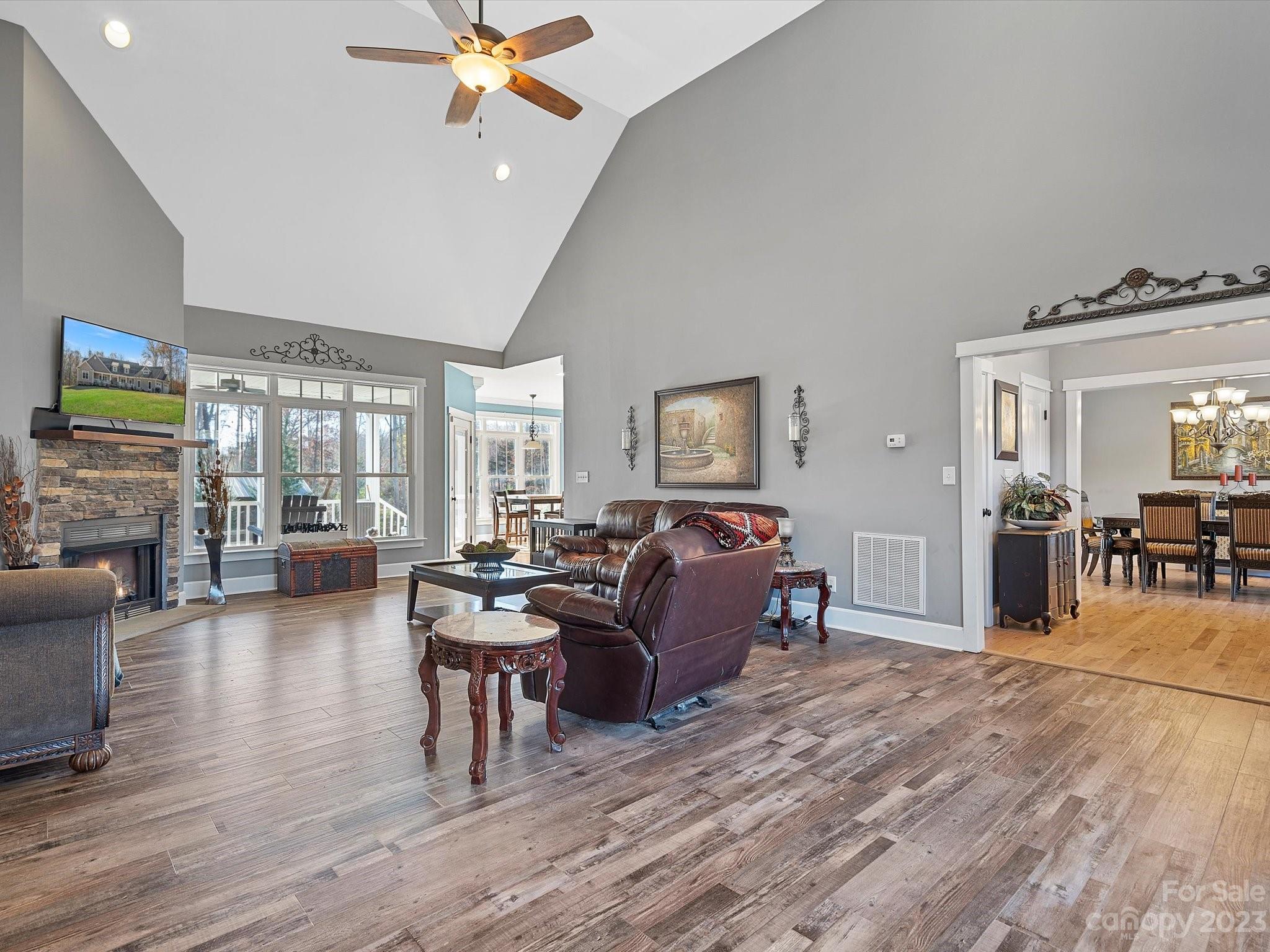 810 Sutton Spring Road York, SC 29745 - Photo 13 of 47 a living room with furniture and wooden floor