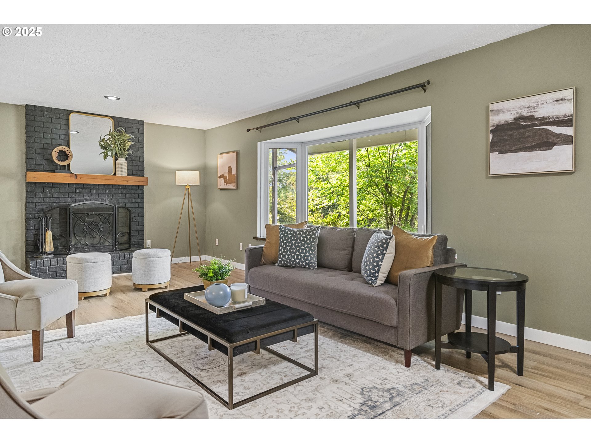 712 Southwest 4th Street Gresham, OR 97080 - Photo 7 of 47 a living room with furniture and a fireplace