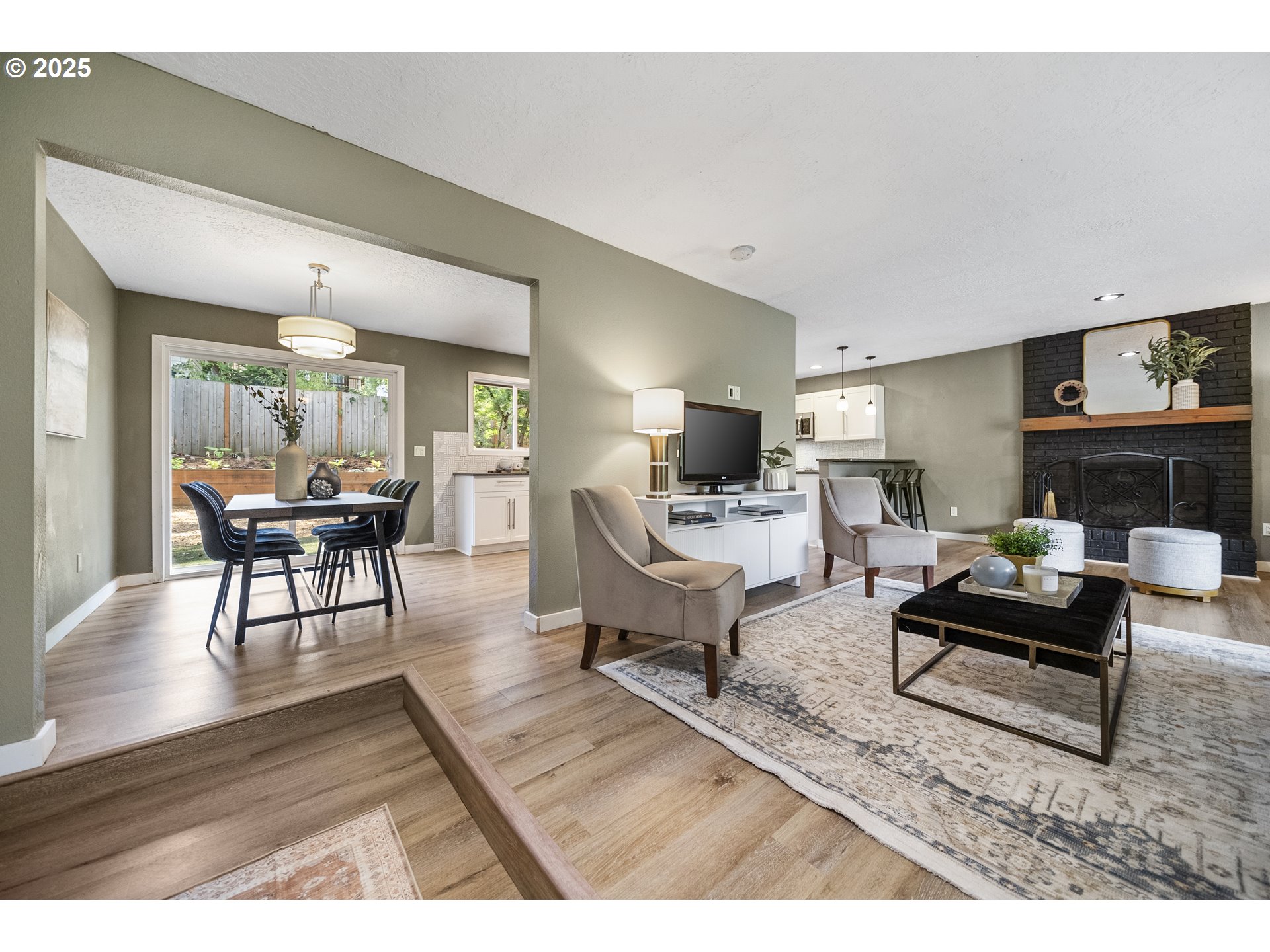 712 Southwest 4th Street Gresham, OR 97080 - Photo 10 of 47 a living room with furniture and a wooden floor