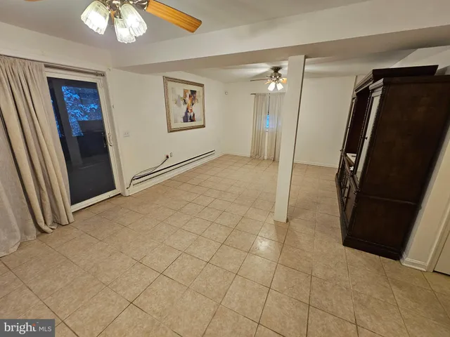 an empty room with a view