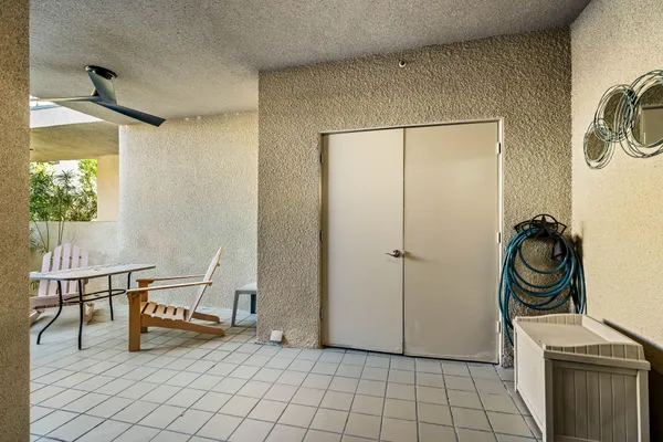 a room with storage and utility