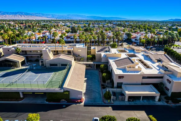 a view of city from balcony