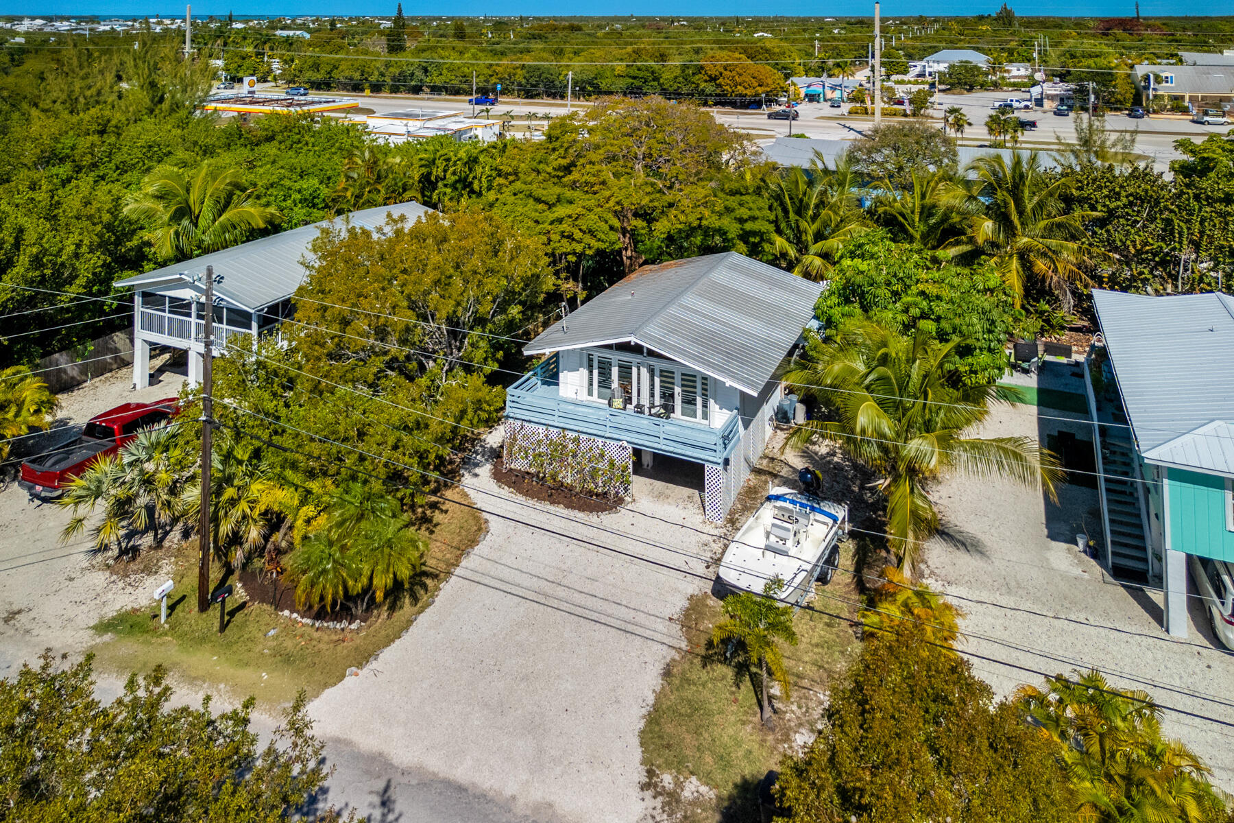 29961 Pine Channel Road Big Pine Key, FL 33043 - Photo 31 of 32 an aerial view of residential houses with outdoor space and street view
