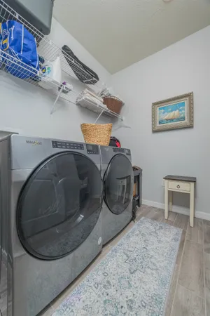 a view of an outdoor space and a yard