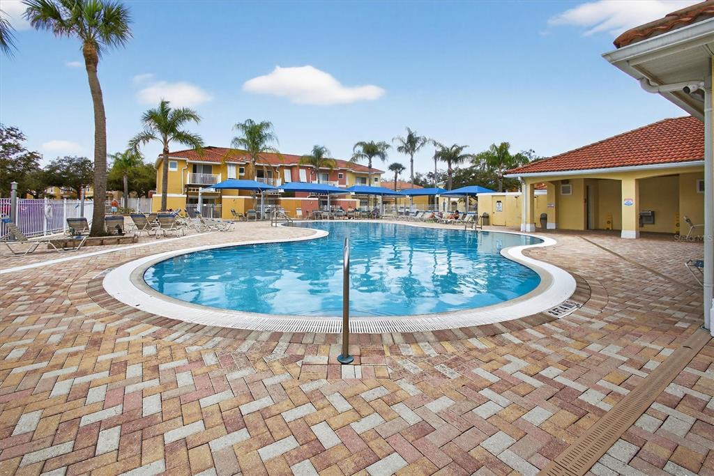 1066 Park Ridge Circle Kissimmee, FL 34746 - Photo 23 of 49 a view of a swimming pool with a patio