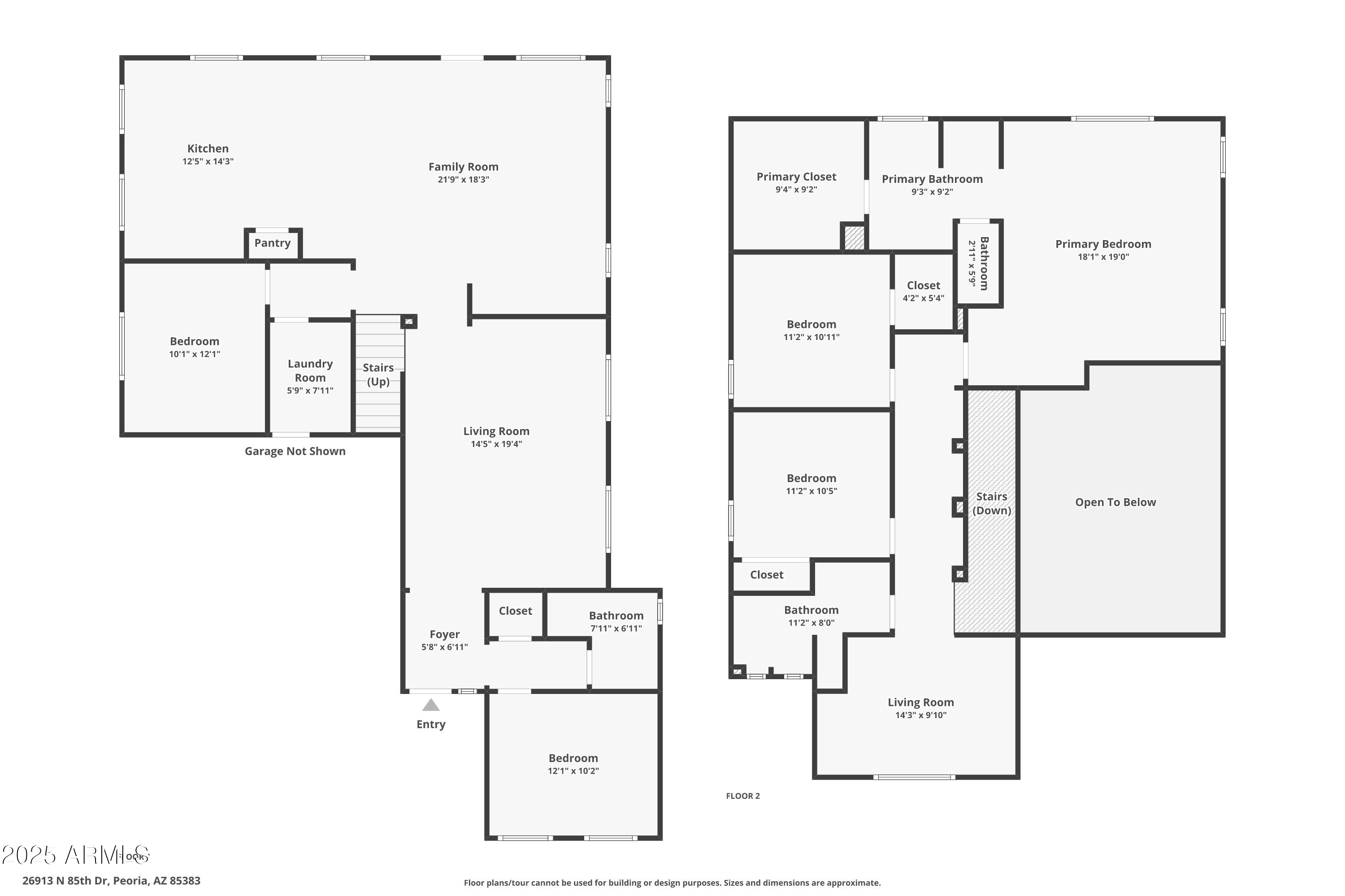 26913 North 85th Drive Peoria, AZ 85383 - Photo 48 of 48 a picture of floor plan