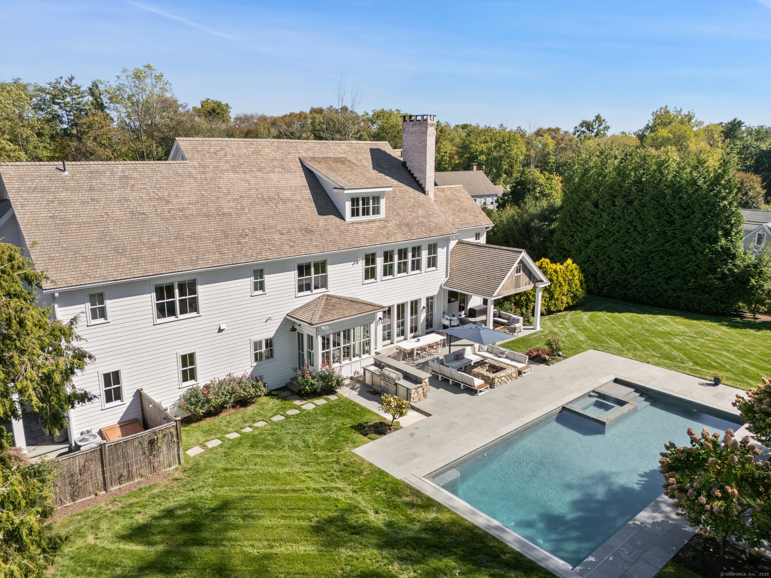 9 Burr Farms Road Westport, CT 06880 - Photo 2 of 40 an aerial view of a house