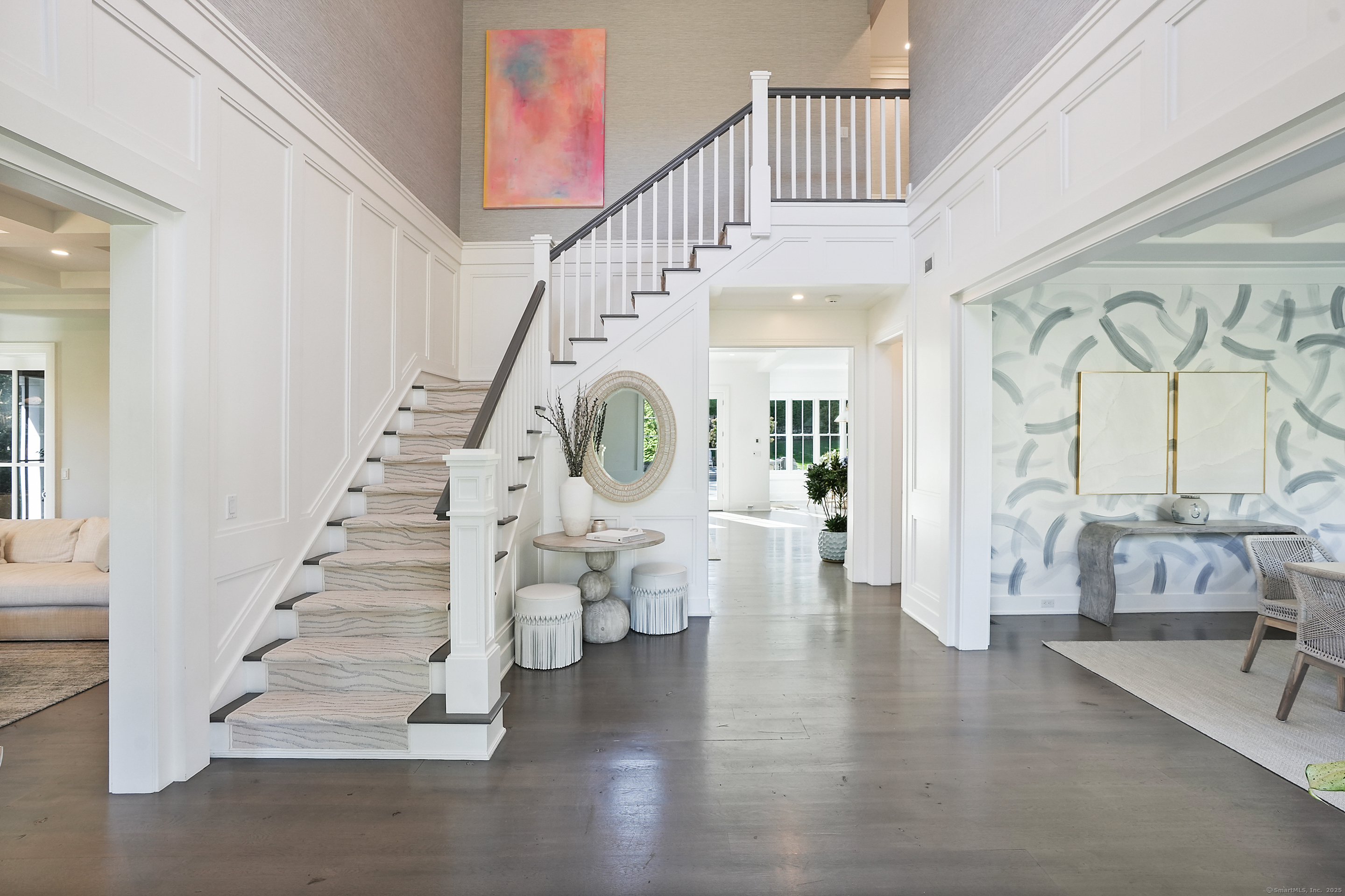 9 Burr Farms Road Westport, CT 06880 - Photo 3 of 40 a view of entryway and hall with wooden floor