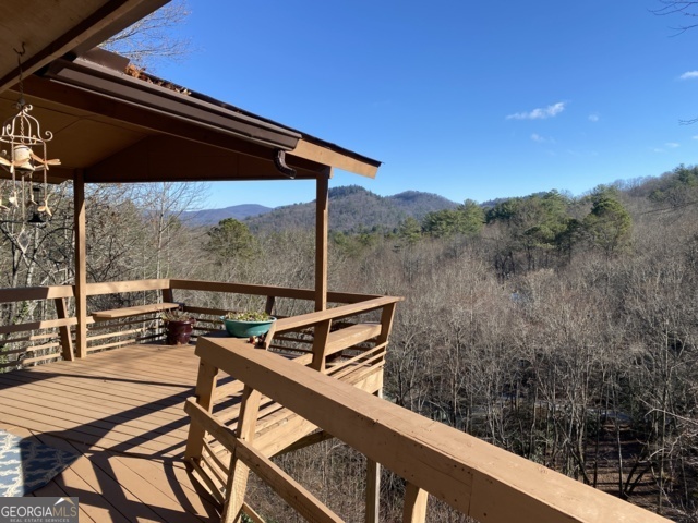 373 Western Way Rabun Gap, GA 30568 - Photo 12 of 30 a view of a balcony with chairs