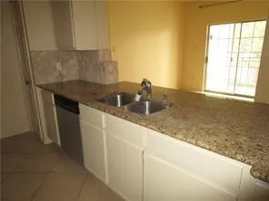 a close view of sink and tap