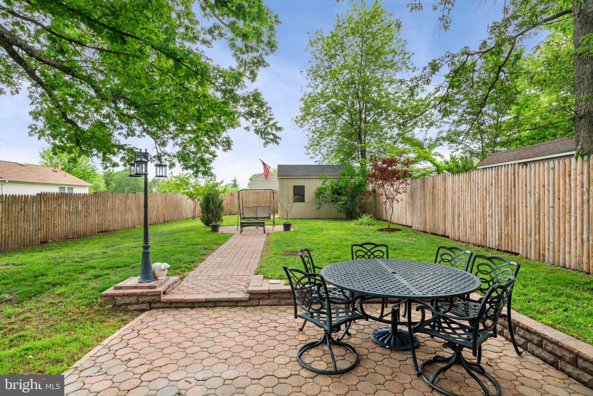 7610 Bland Drive Manassas, VA 20109 - Photo 34 of 43 a view of a table and chairs in the backyard