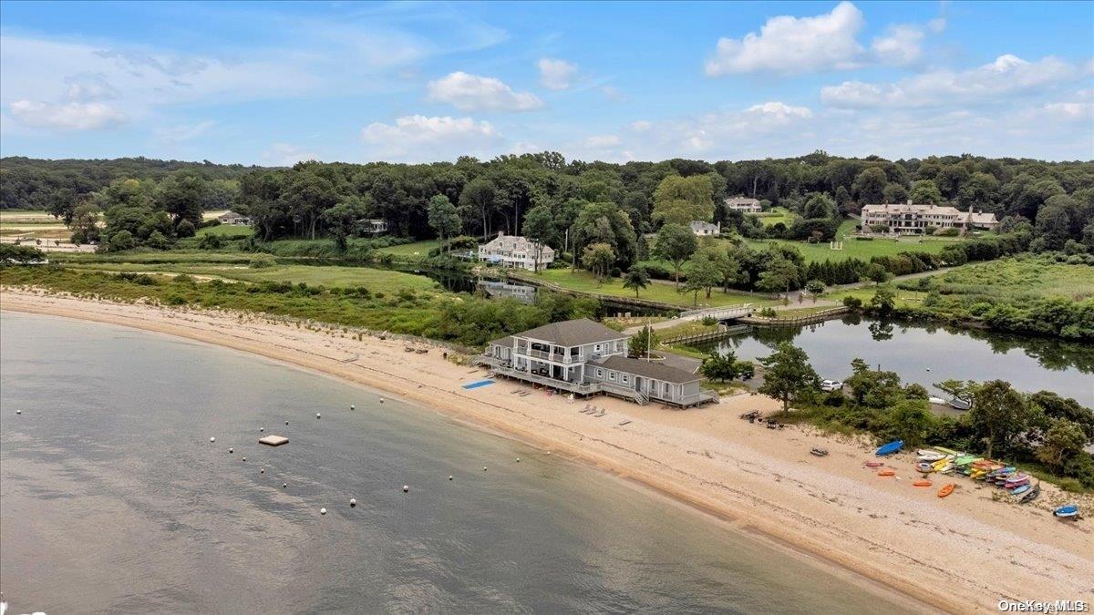 1 Frost Creek Drive Locust Valley, NY 11560 - Photo 1 of 1 an aerial view of ocean with residential houses