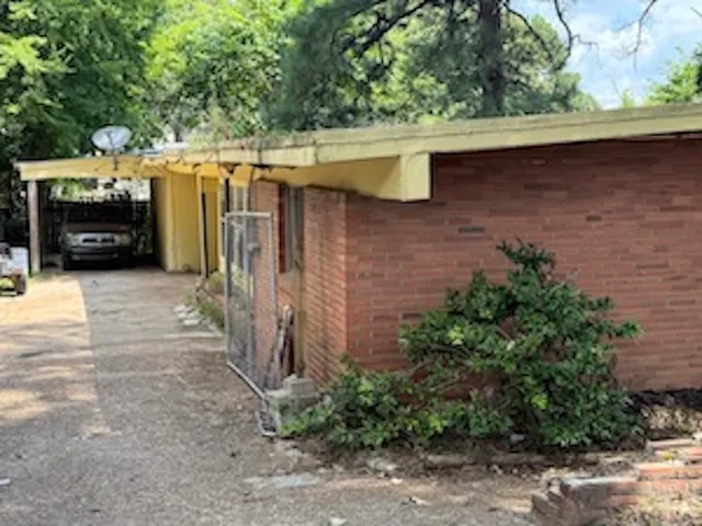 a view of a car garage